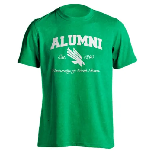 University of North Texas UNT Mean Green Alumni Logo Tee Short Sleeve T-Shirt