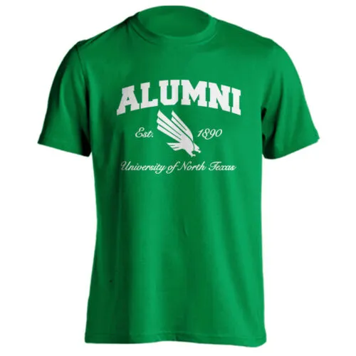 University of North Texas UNT Mean Green Alumni Logo Tee Short Sleeve T-Shirt