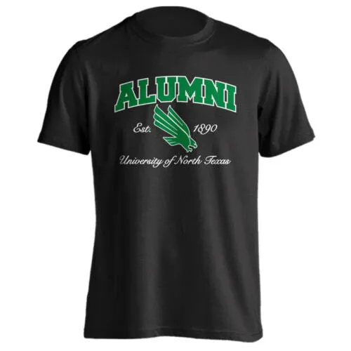 University of North Texas UNT Mean Green Alumni Logo Tee Short Sleeve T-Shirt