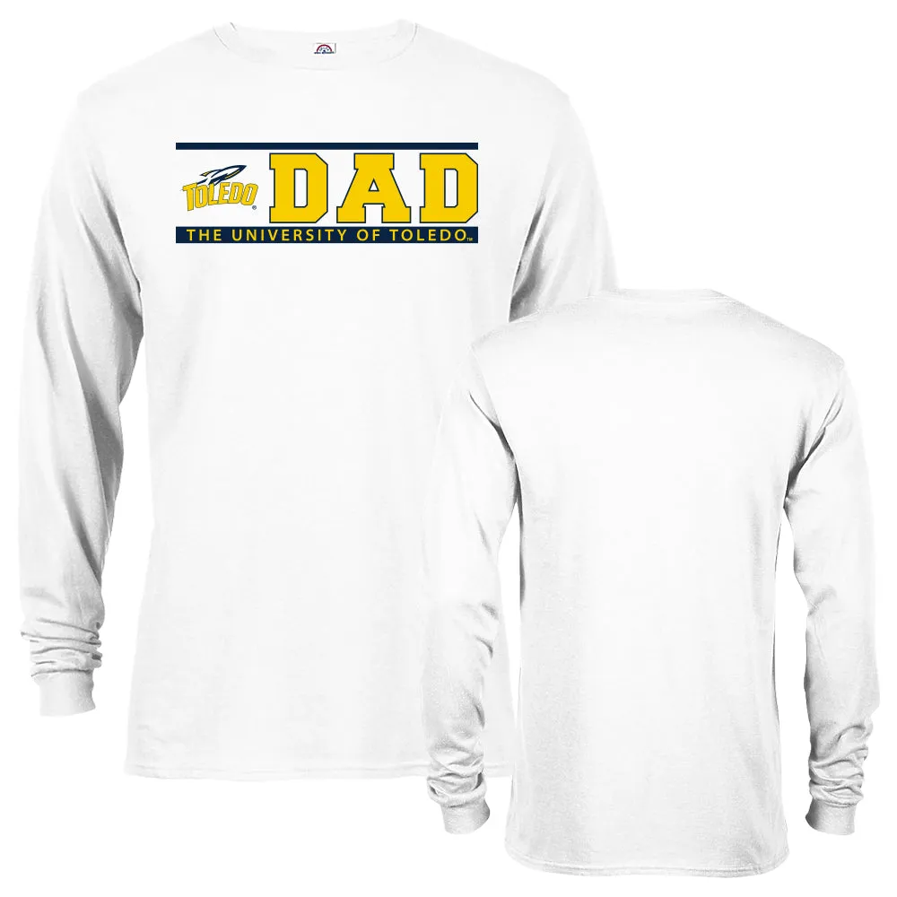 University of Toledo Rockets Dad Father Parent Toledo Rockets Long Sleeve Tee