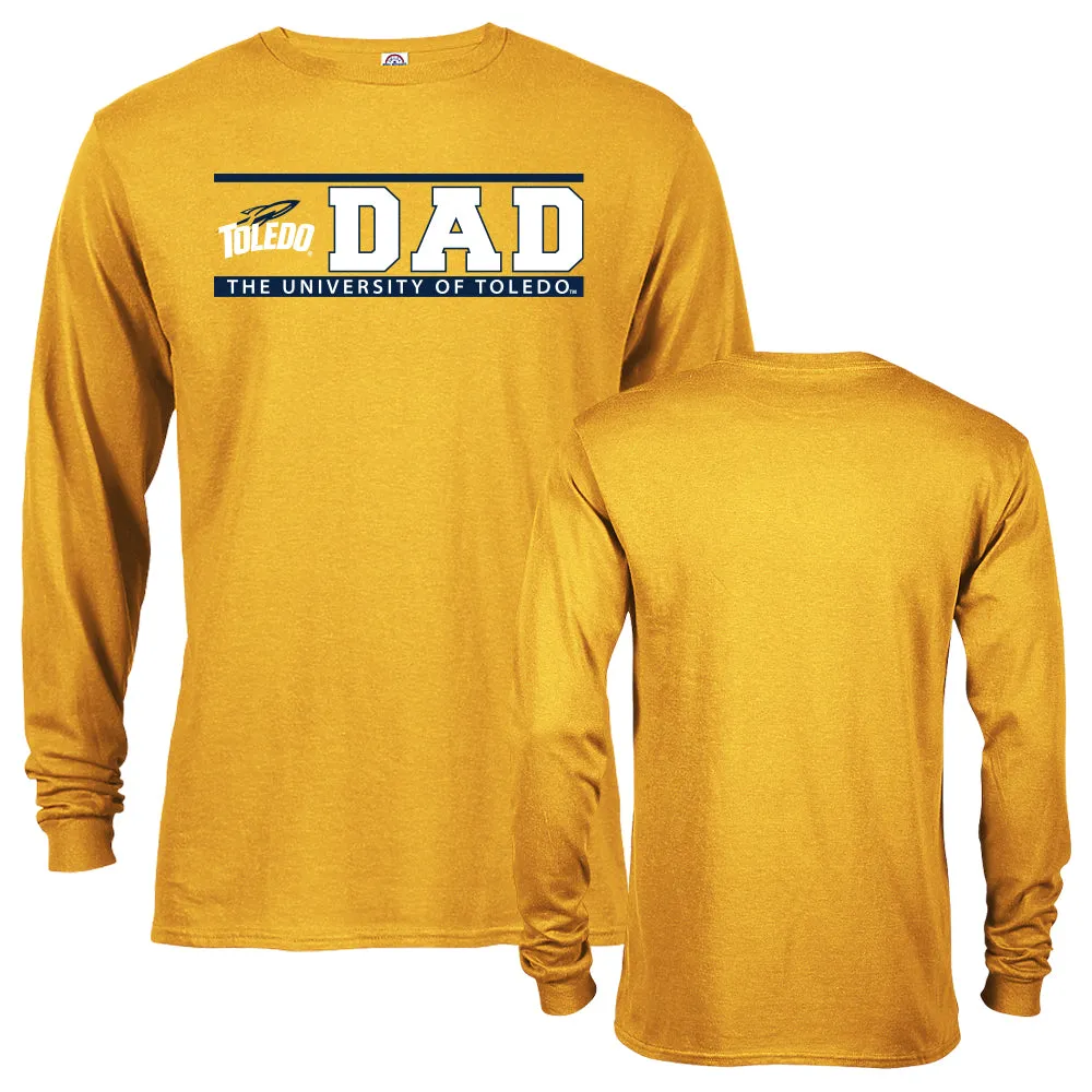 University of Toledo Rockets Dad Father Parent Toledo Rockets Long Sleeve Tee