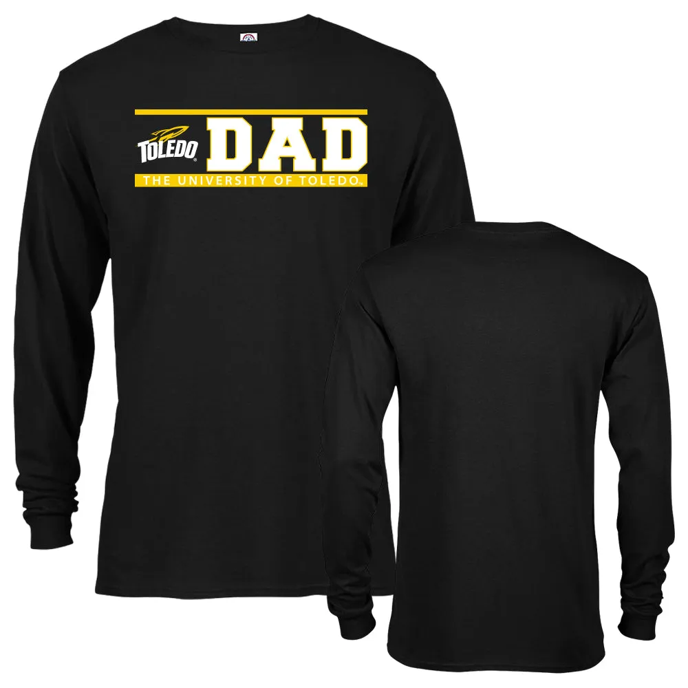 University of Toledo Rockets Dad Father Parent Toledo Rockets Long Sleeve Tee