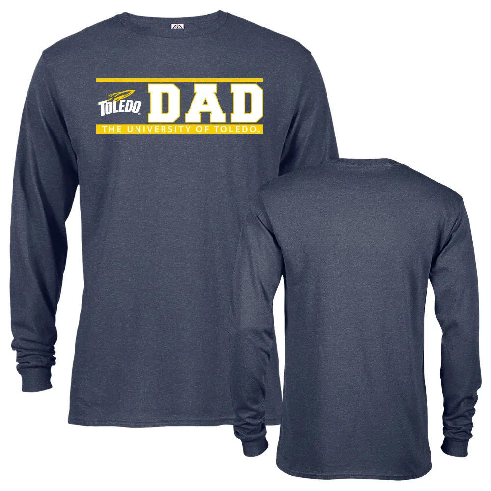 University of Toledo Rockets Dad Father Parent Toledo Rockets Long Sleeve Tee