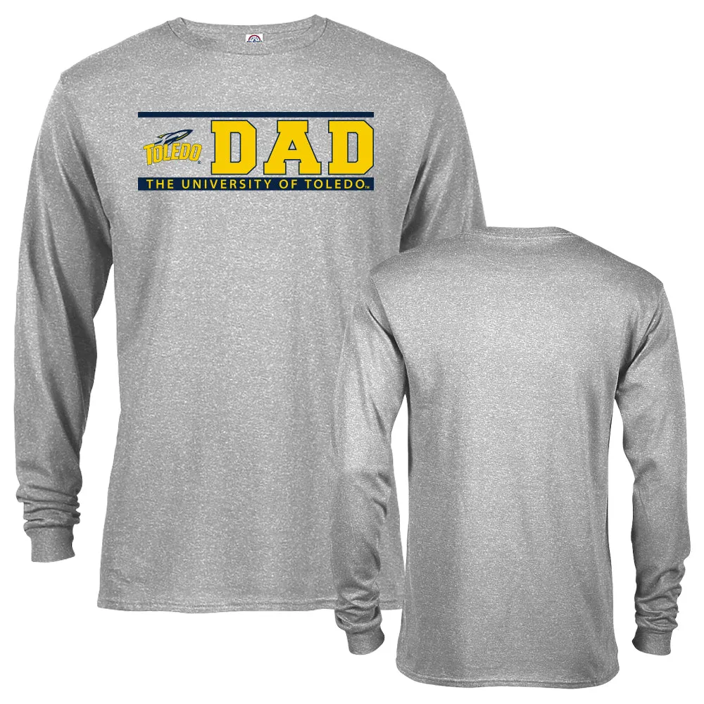 University of Toledo Rockets Dad Father Parent Toledo Rockets Long Sleeve Tee