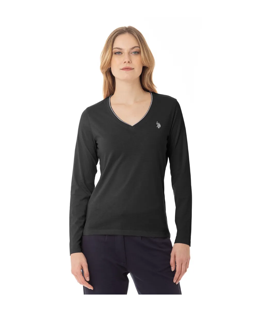 US POLO  WOMENS LONG SLEEVE T-SHIRT