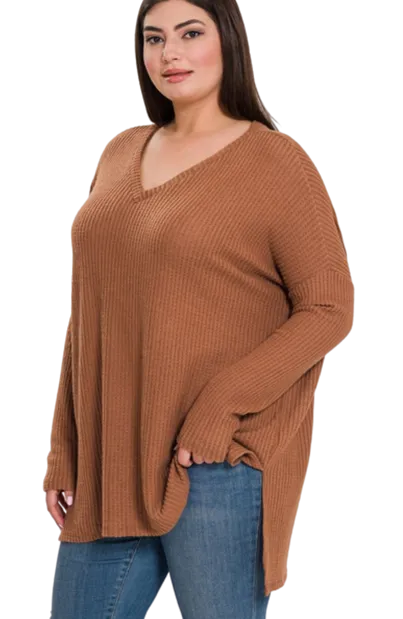 Waffle Tunic (V-Neck)