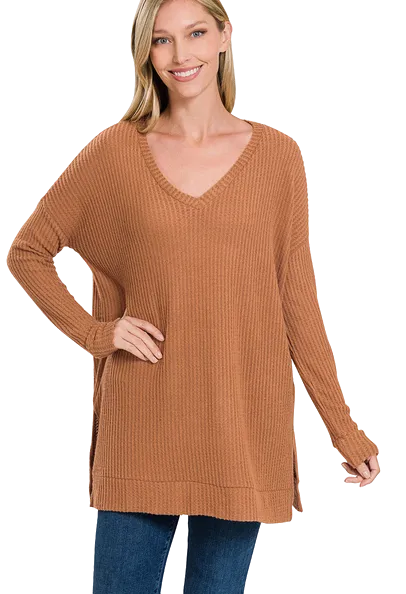 Waffle Tunic (V-Neck)