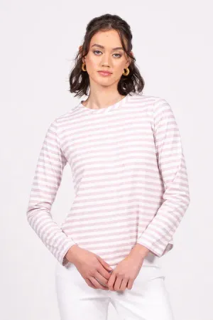 Wilson Trollope - Emilia Top L/S, Violet Marle Stripe