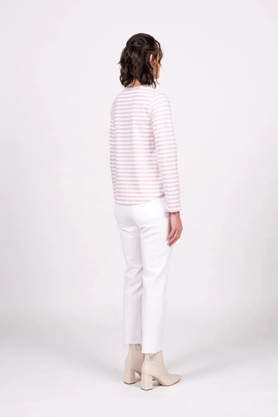 Wilson Trollope - Emilia Top L/S, Violet Marle Stripe