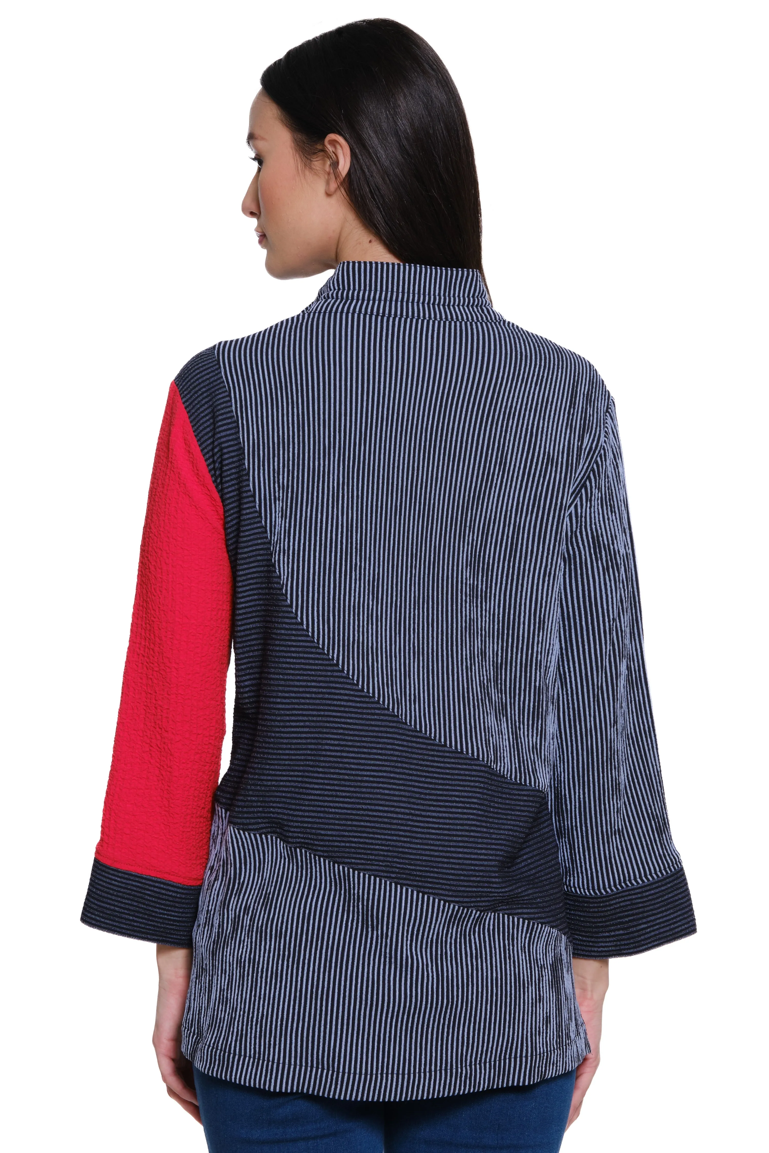 Wire Neck Print Tunic - Women's - Black/Red Print