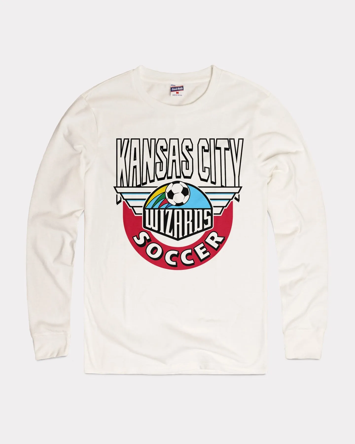 Wizards Retro Soccer White Long Sleeve T-Shirt