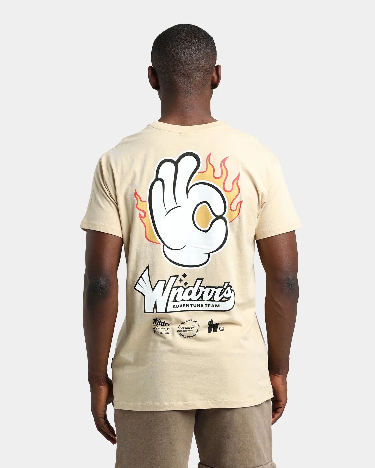 WNDRR Flame Custom Fit T-Shirt Tan