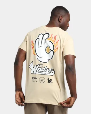 WNDRR Flame Custom Fit T-Shirt Tan