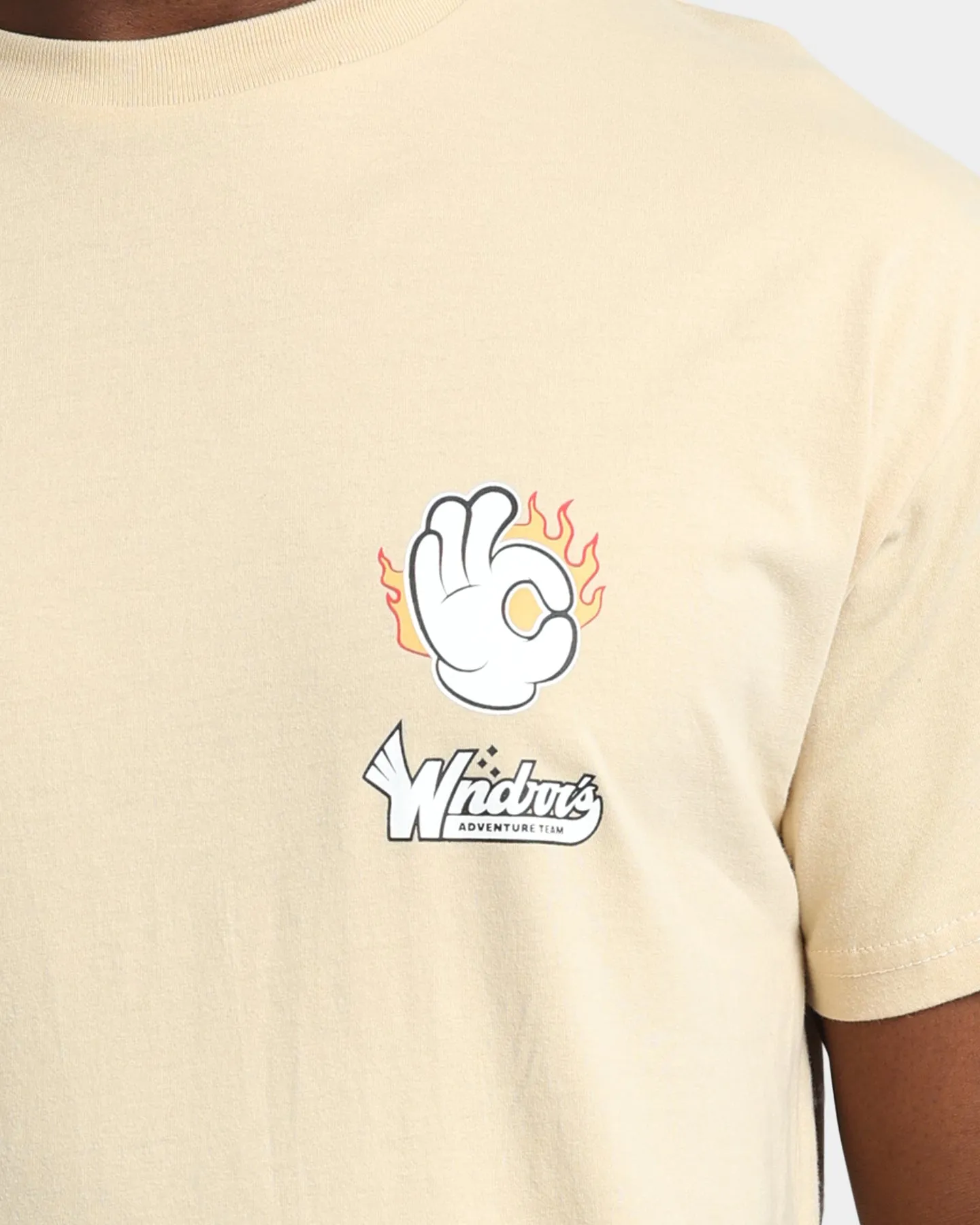 WNDRR Flame Custom Fit T-Shirt Tan