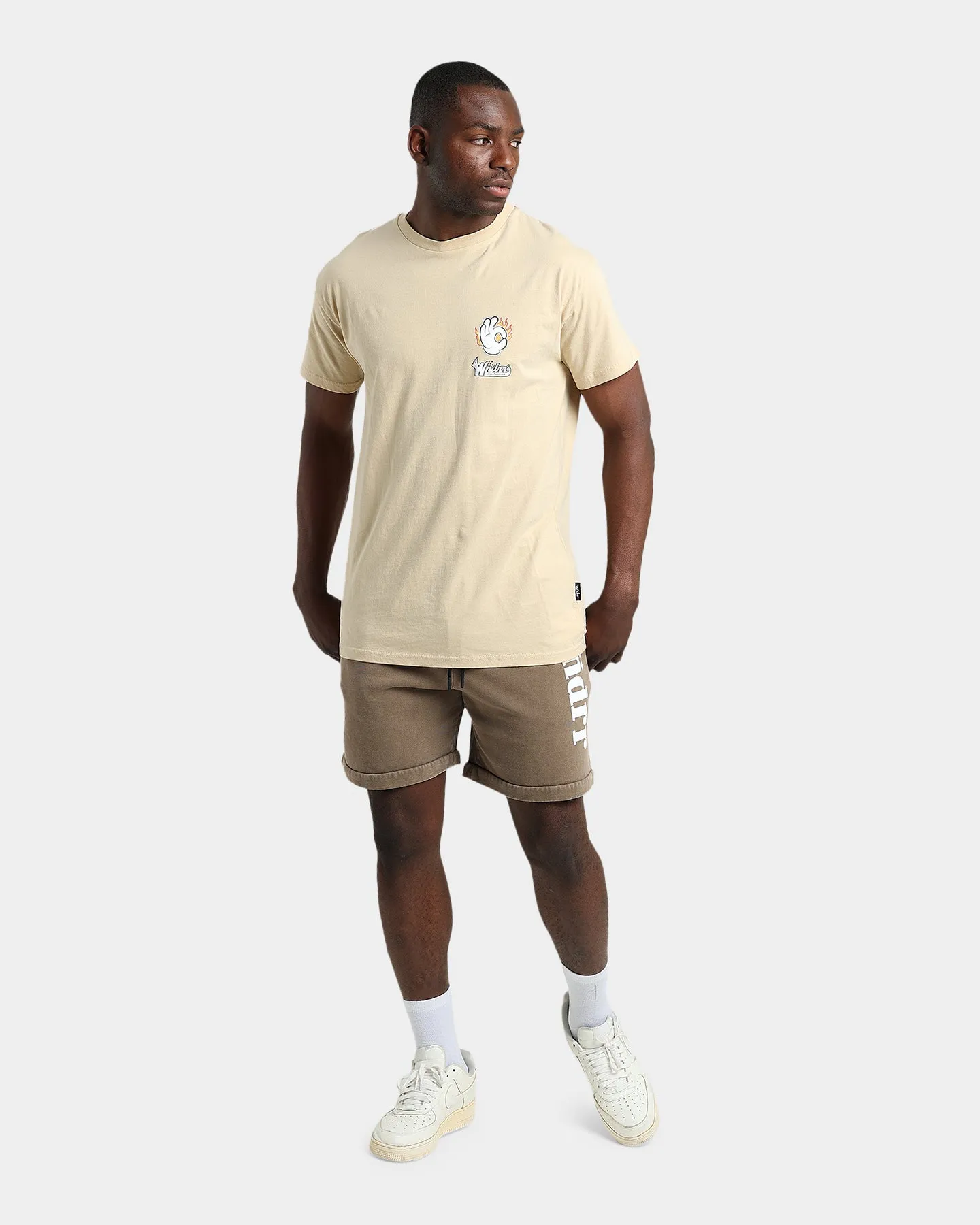 WNDRR Flame Custom Fit T-Shirt Tan
