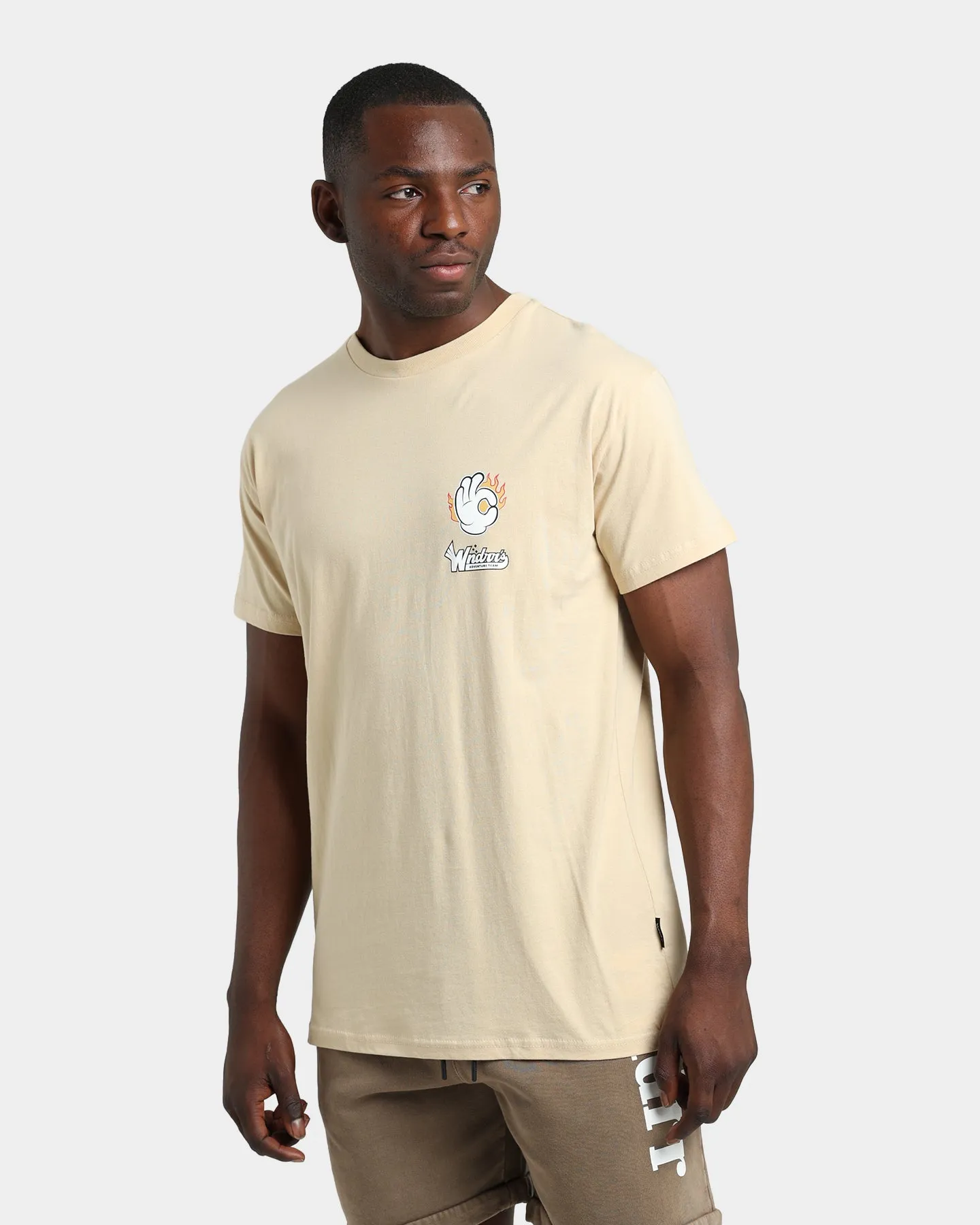 WNDRR Flame Custom Fit T-Shirt Tan