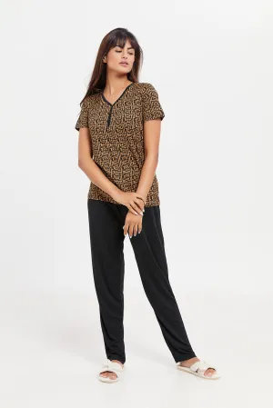 Women Assorted Short Sleeves Pyjama Set (2 Piece)
