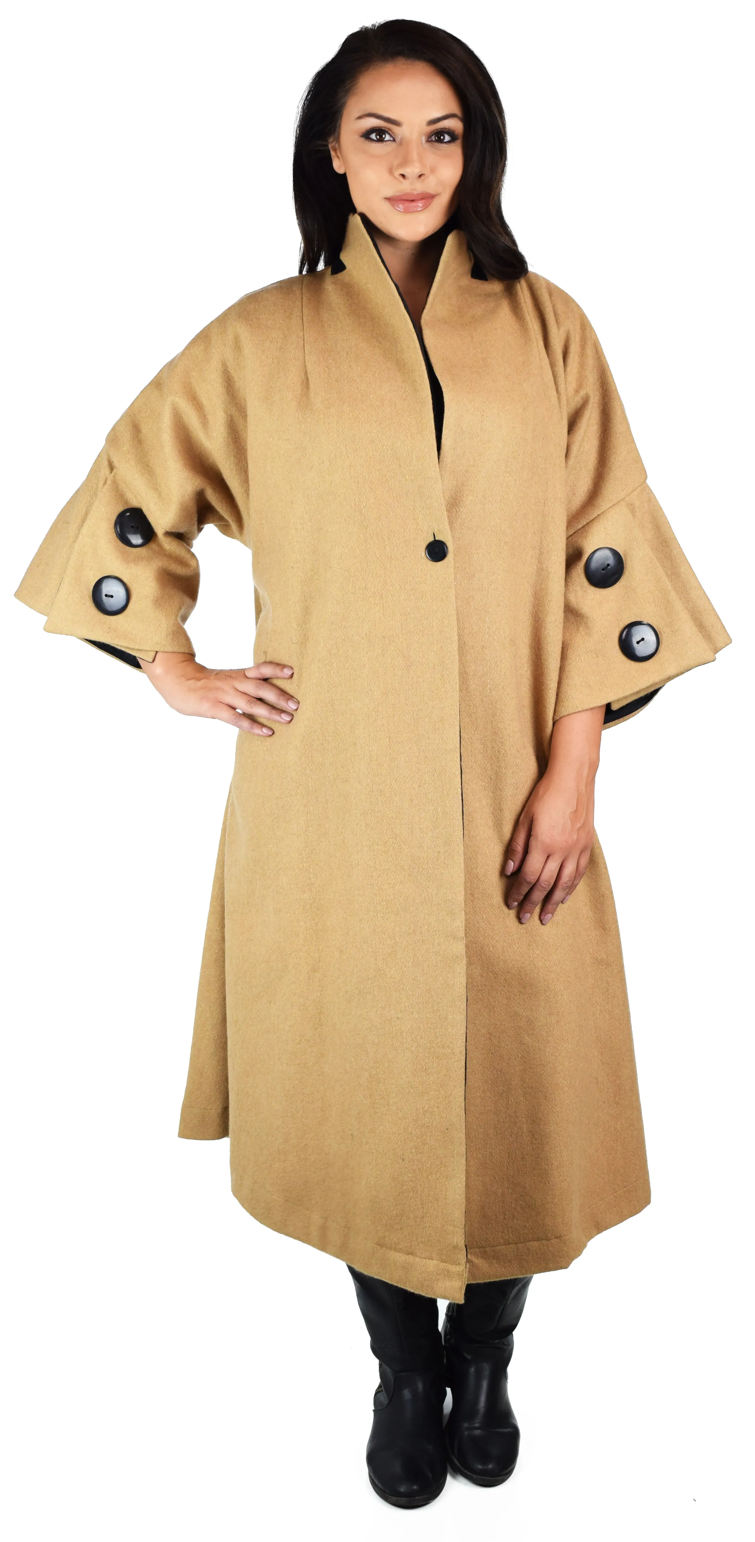 Women Swing Jacket/Coat,Designer Coat, European Style Coat,  Regular and Plus Size Coat, Heavy Wool blend Coat,  Swing Coat. Oversized Coat