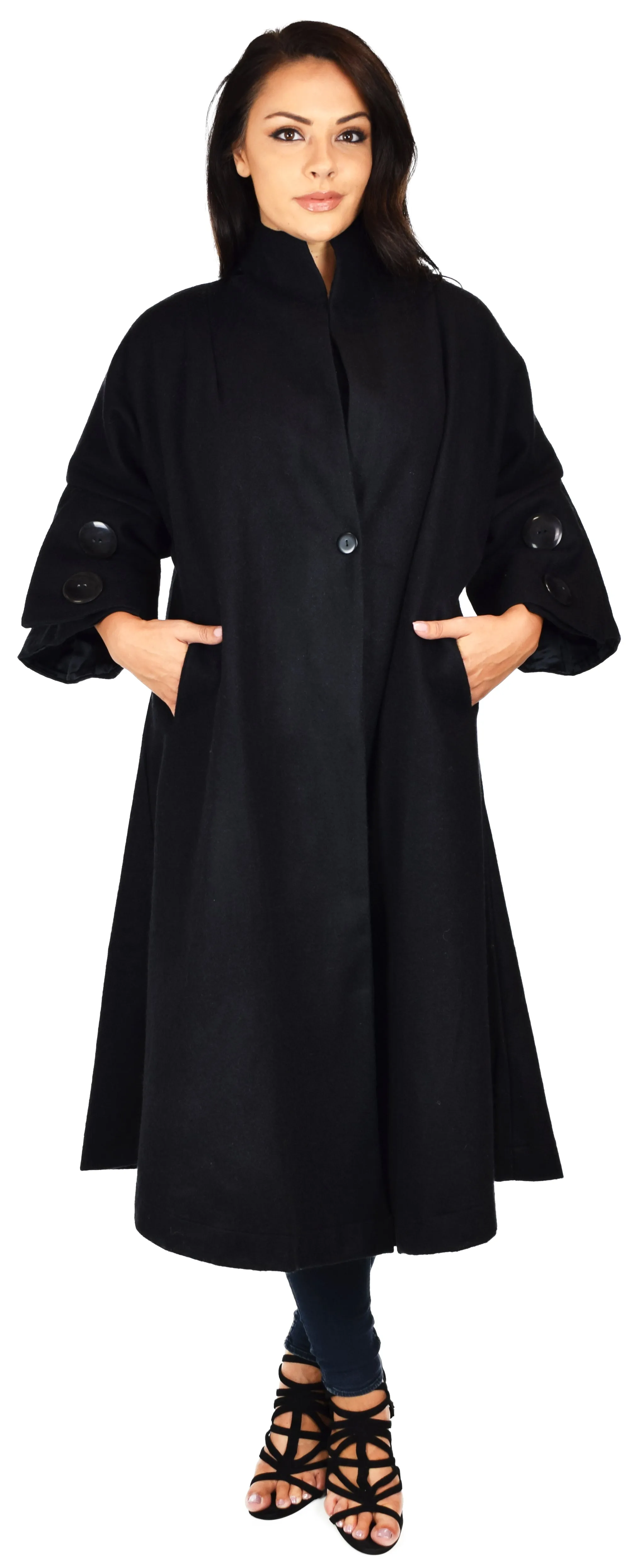 Women Swing Jacket/Coat,Designer Coat, European Style Coat,  Regular and Plus Size Coat, Heavy Wool blend Coat,  Swing Coat. Oversized Coat