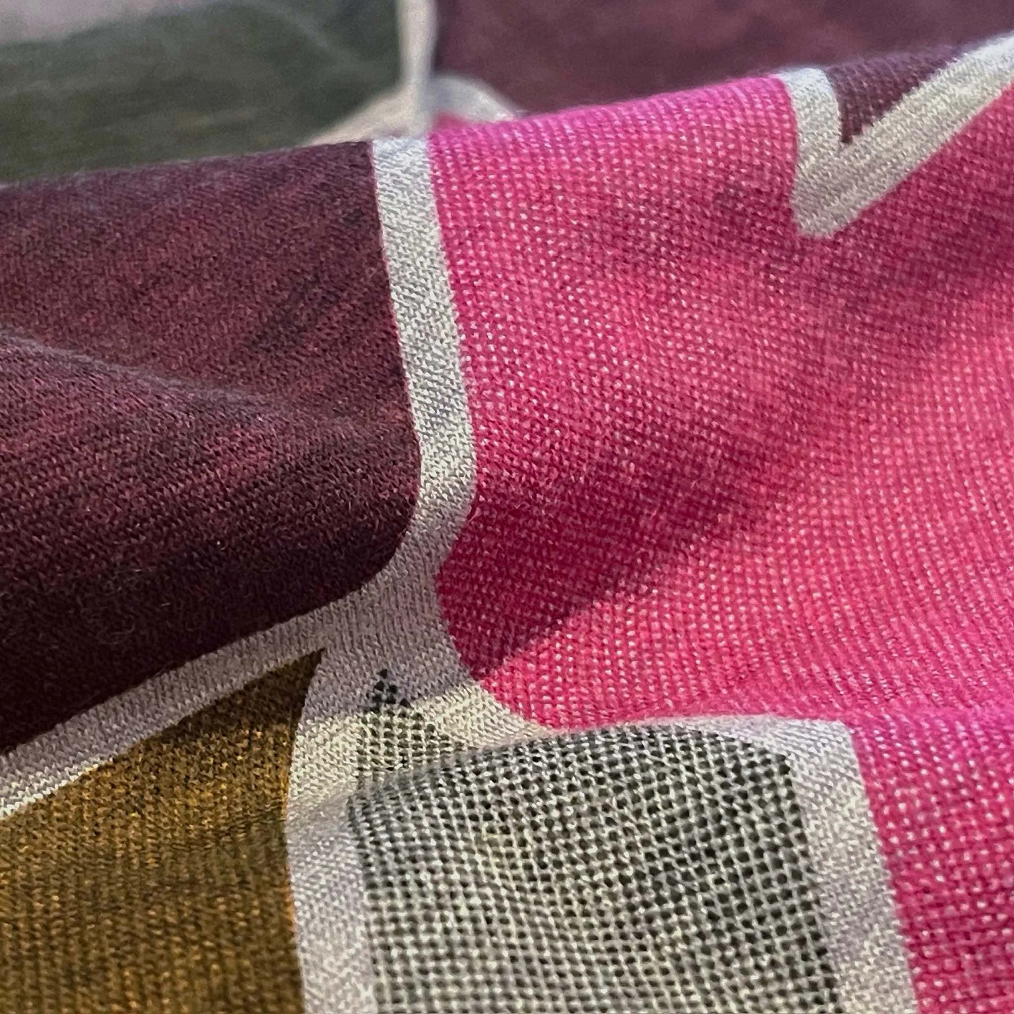 Women's Houndstooth Long Sleeve Merino | Dusk Pink