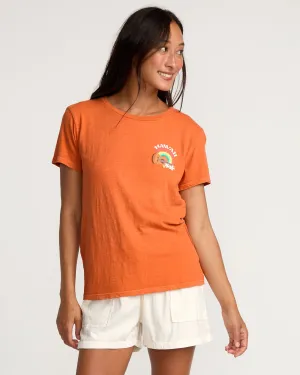 Womens Jammin Short Sleeve Tee - Flame