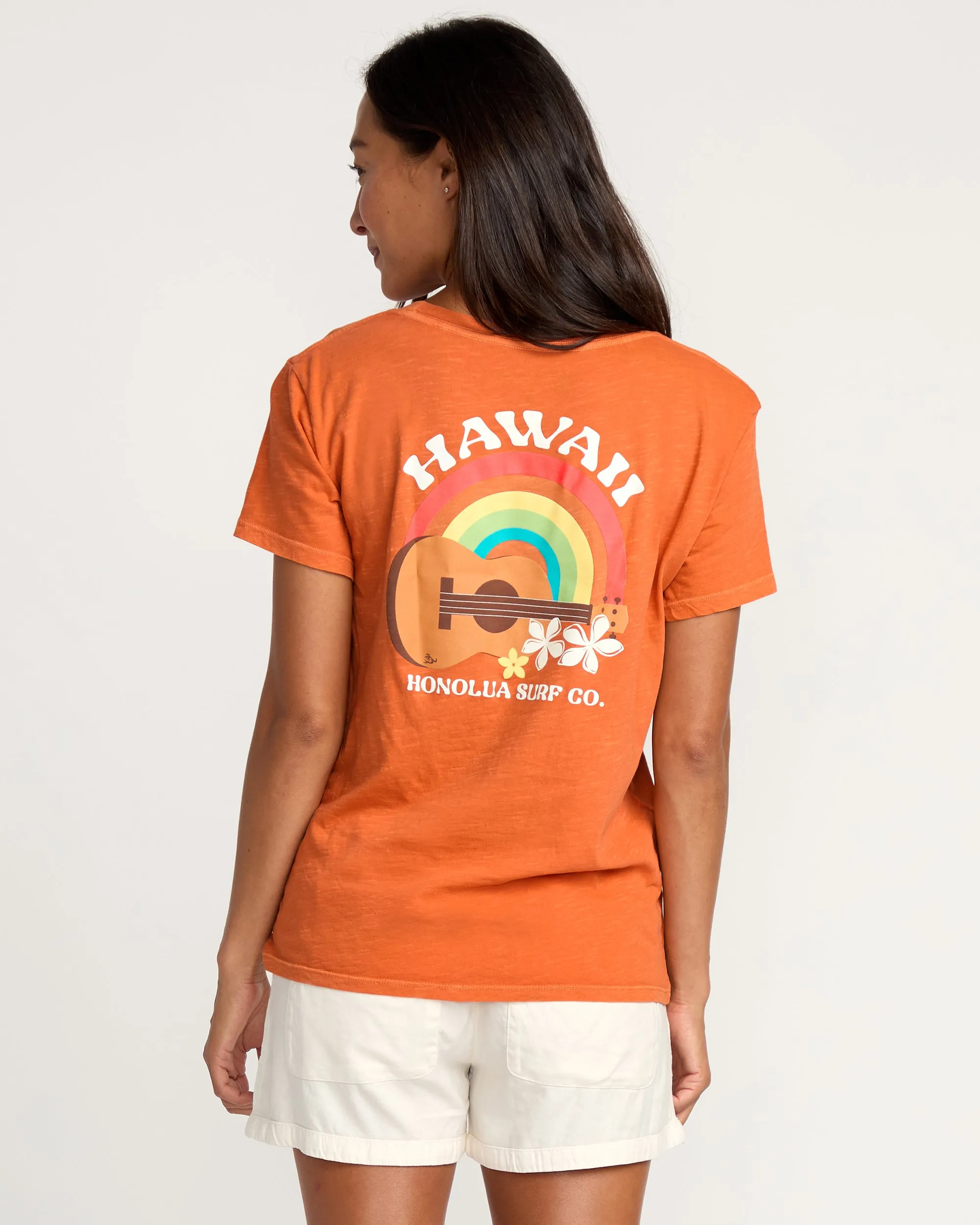 Womens Jammin Short Sleeve Tee - Flame