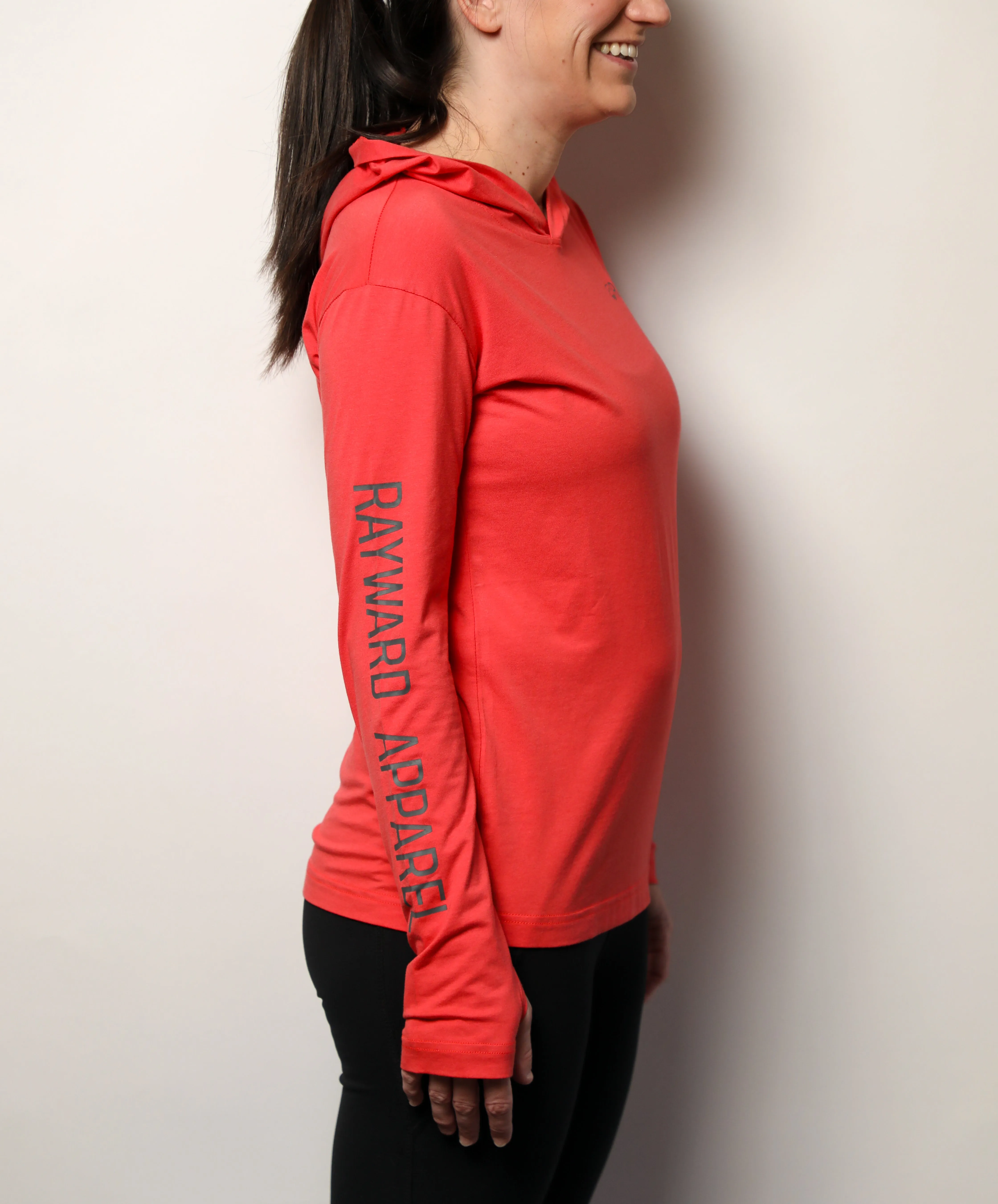 Women's Long Sleeve Hooded Shirt, UPF 45 Bamboo, Crescent City Collection