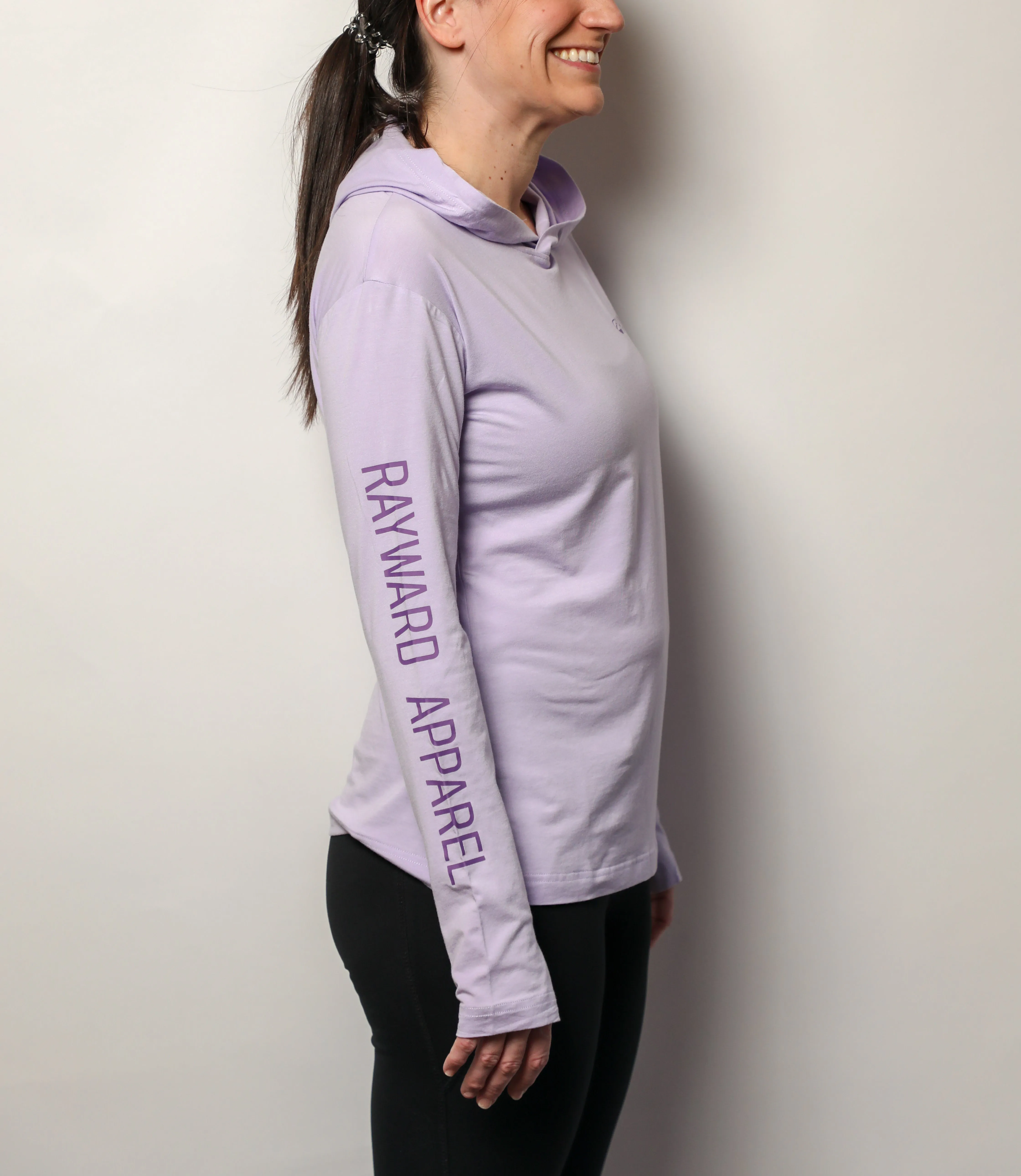Women's Long Sleeve Hooded Shirt, UPF 45 Bamboo, Crescent City Collection