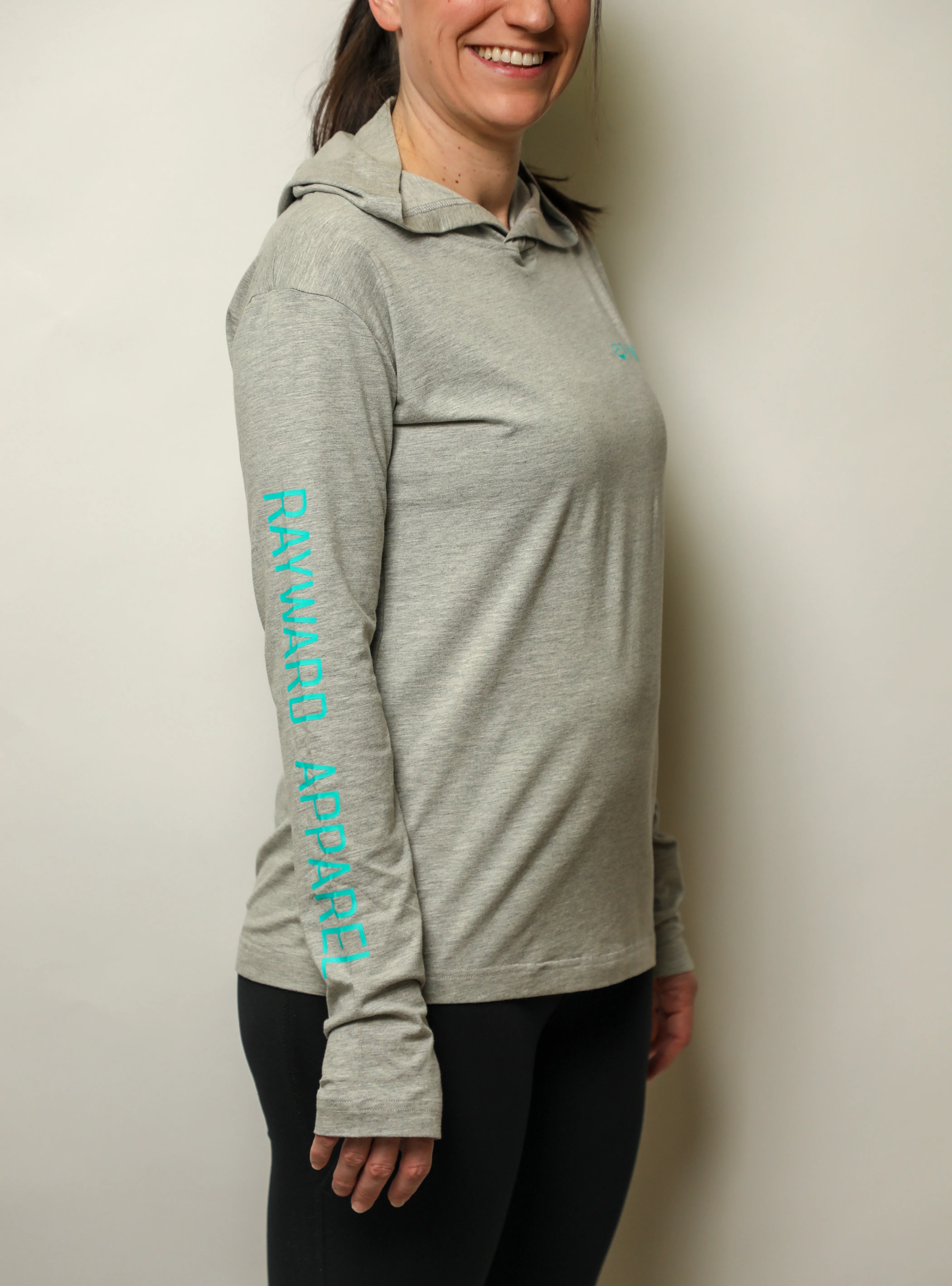 Women's Long Sleeve Hooded Shirt, UPF 45 Bamboo, Crescent City Collection