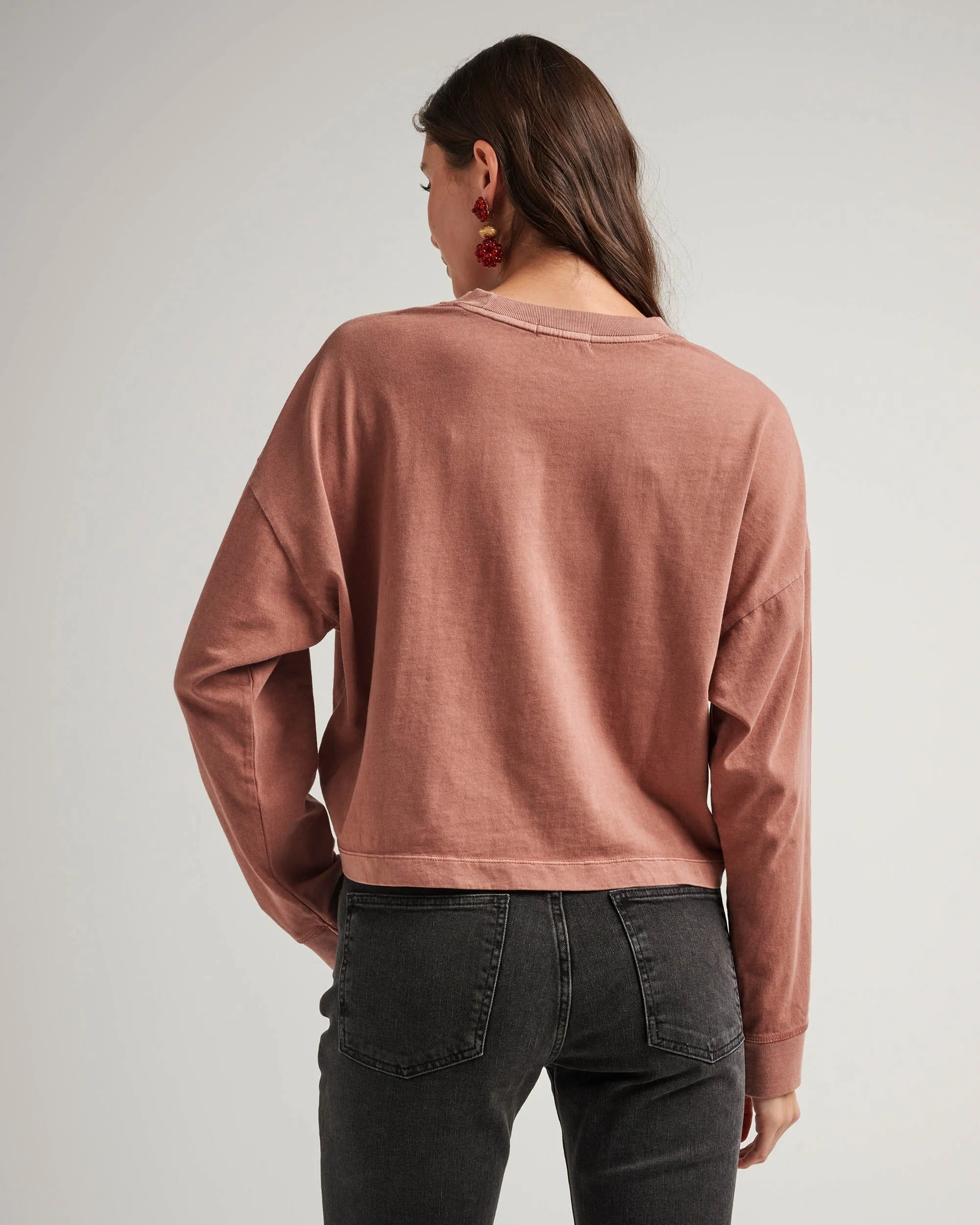 Women's Relaxed Crop Long Sleeve Tee