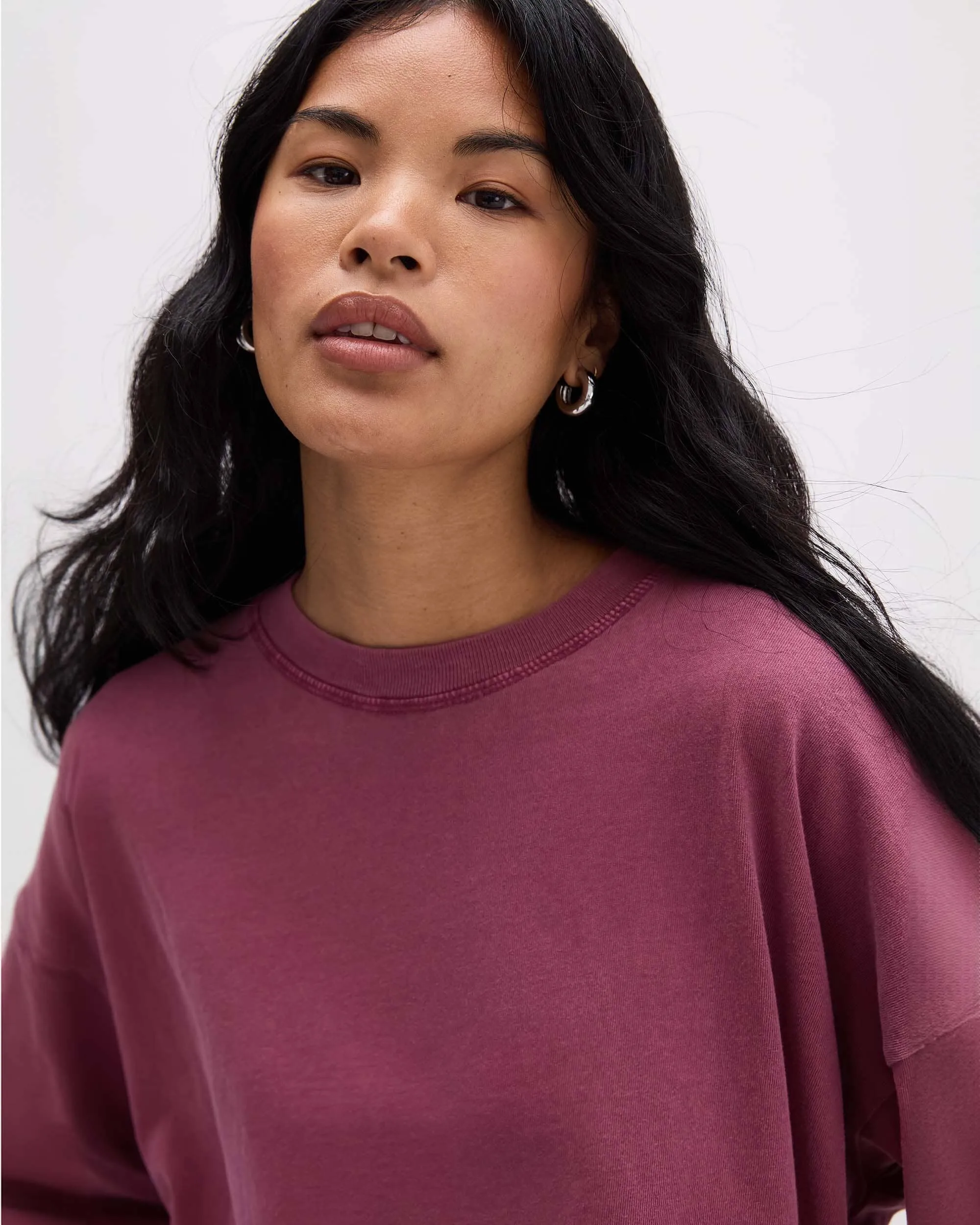 Women's Relaxed Crop Long Sleeve Tee