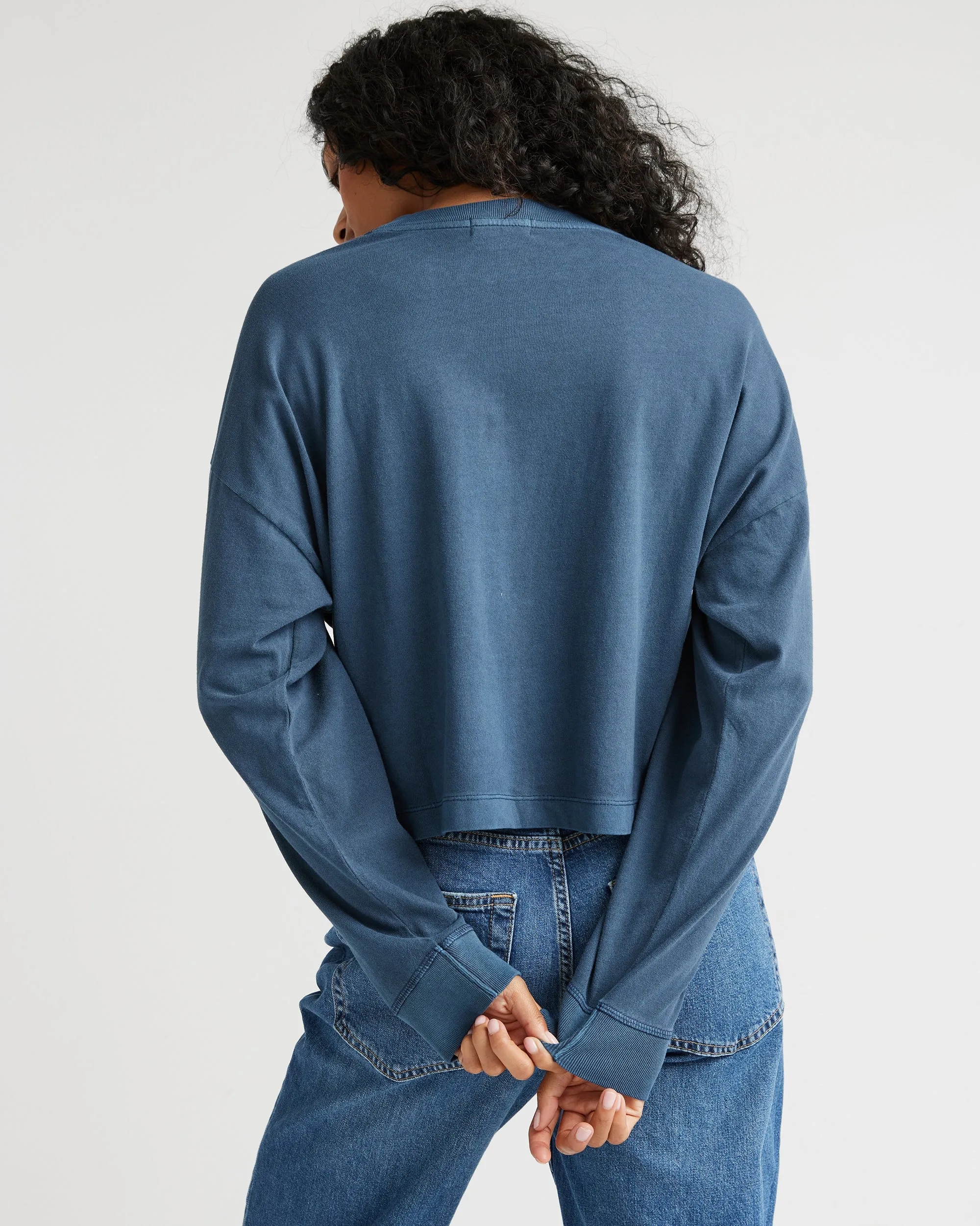 Women's Relaxed Crop Long Sleeve Tee