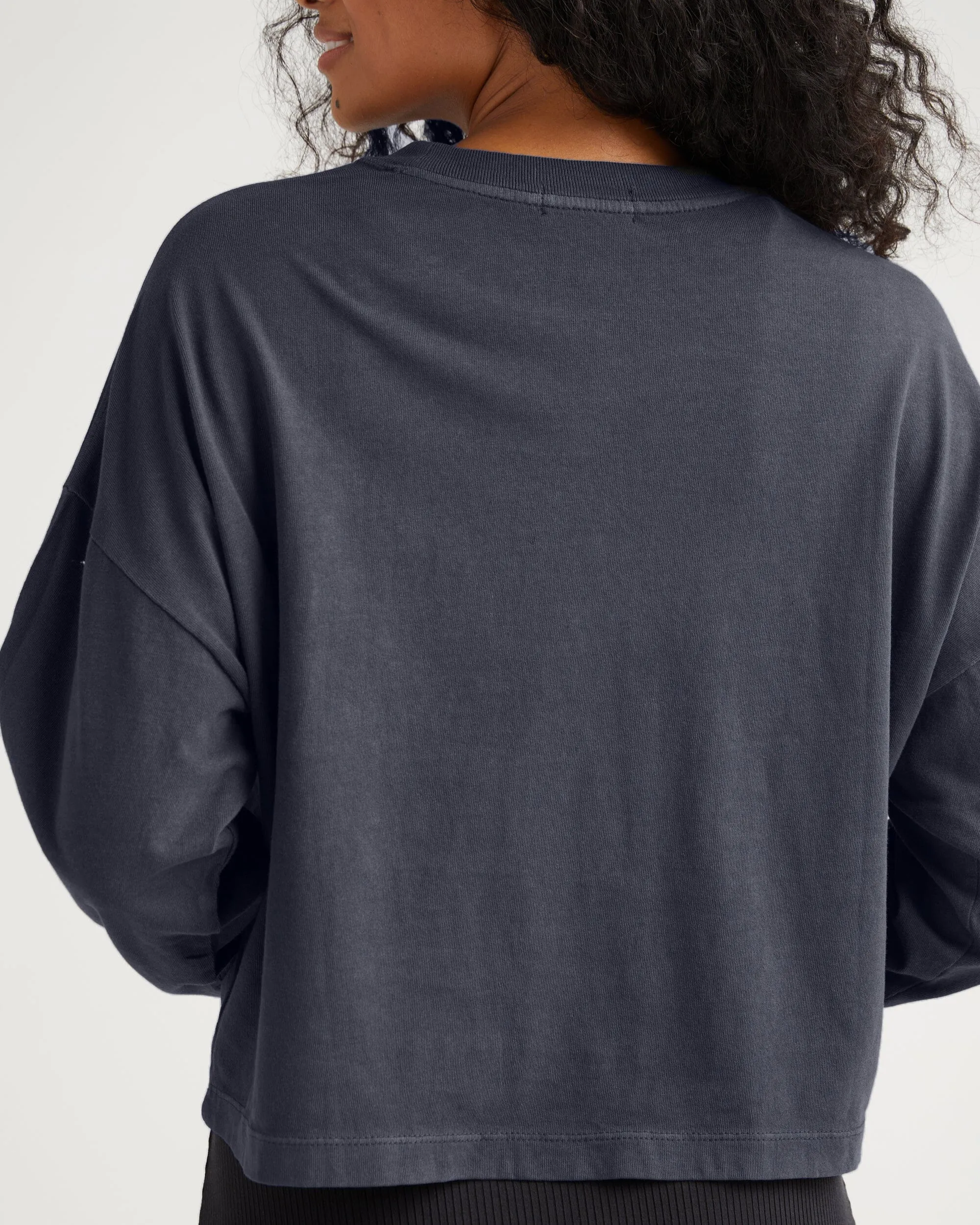 Women's Relaxed Crop Long Sleeve Tee