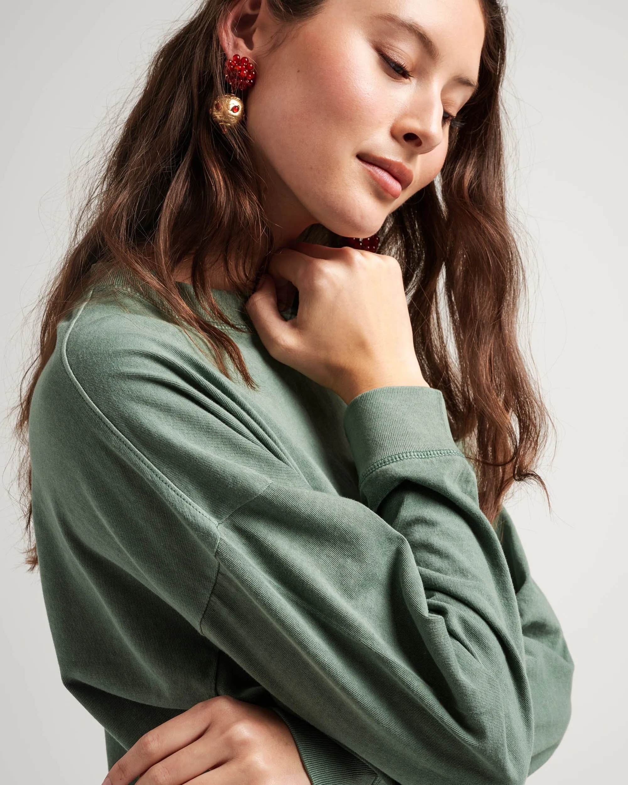 Women's Relaxed Crop Long Sleeve Tee