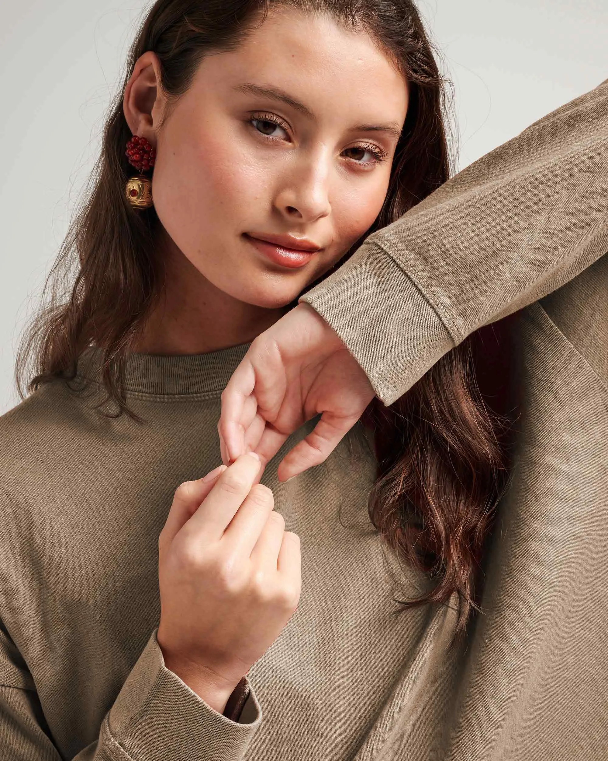 Women's Relaxed Crop Long Sleeve Tee