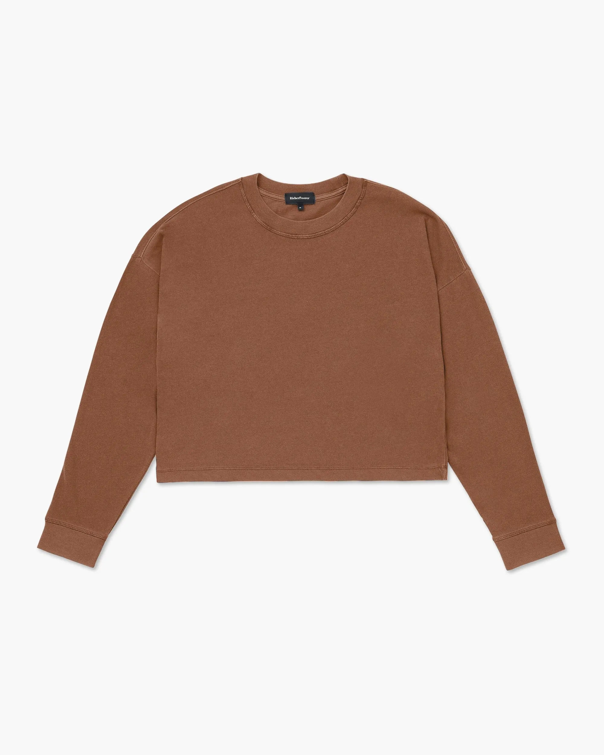 Women's Relaxed Crop Long Sleeve Tee
