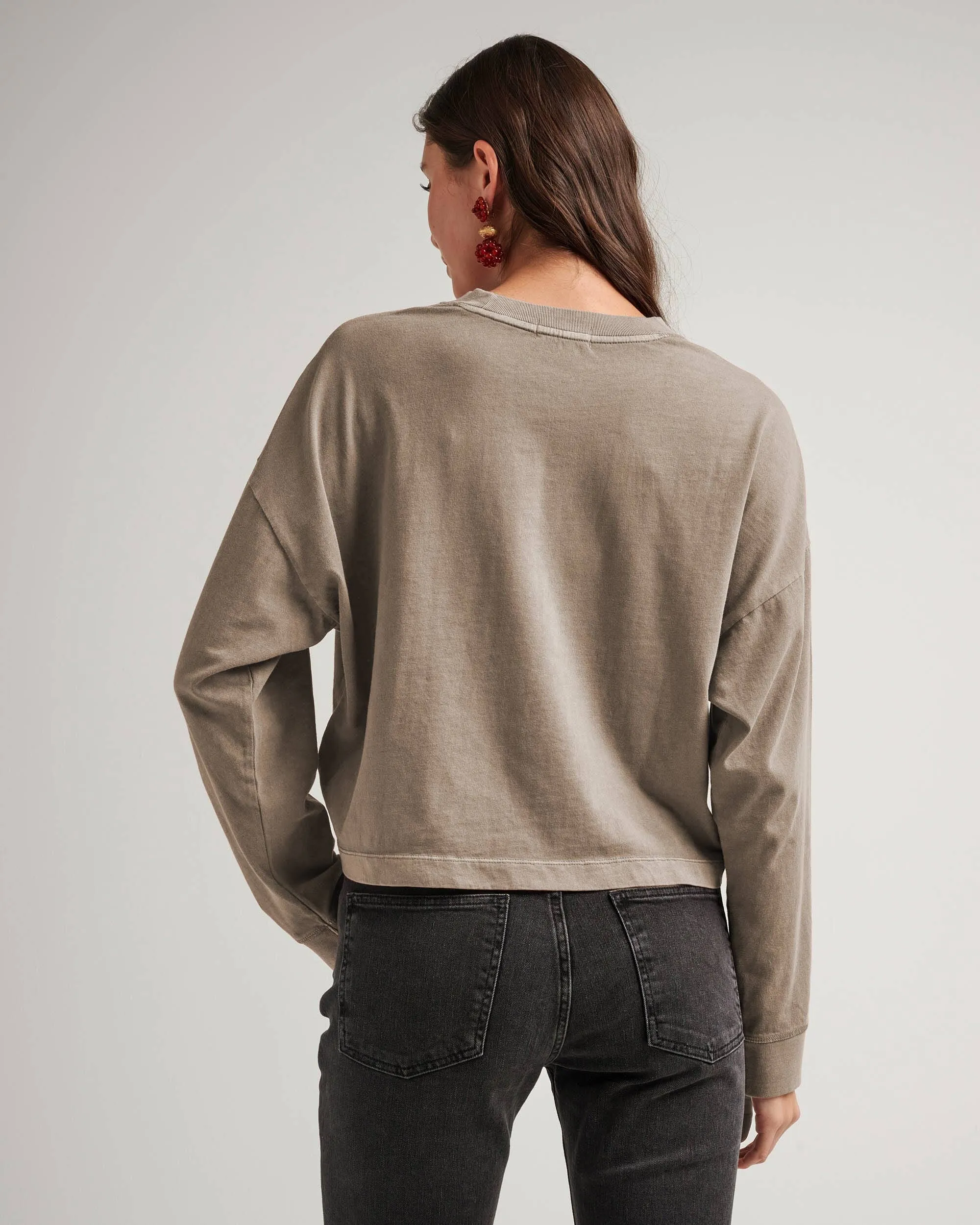 Women's Relaxed Crop Long Sleeve Tee