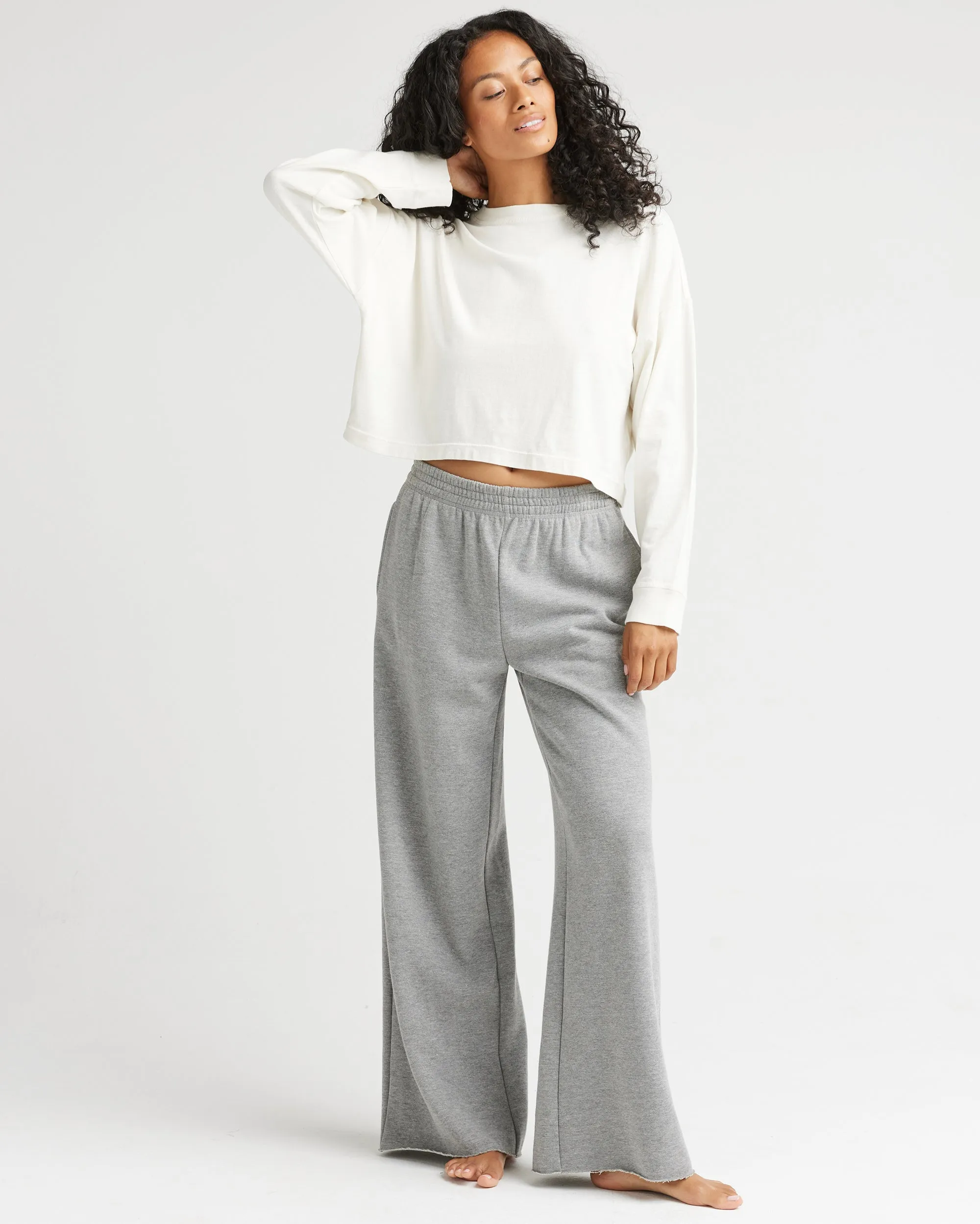 Women's Relaxed Crop Long Sleeve Tee