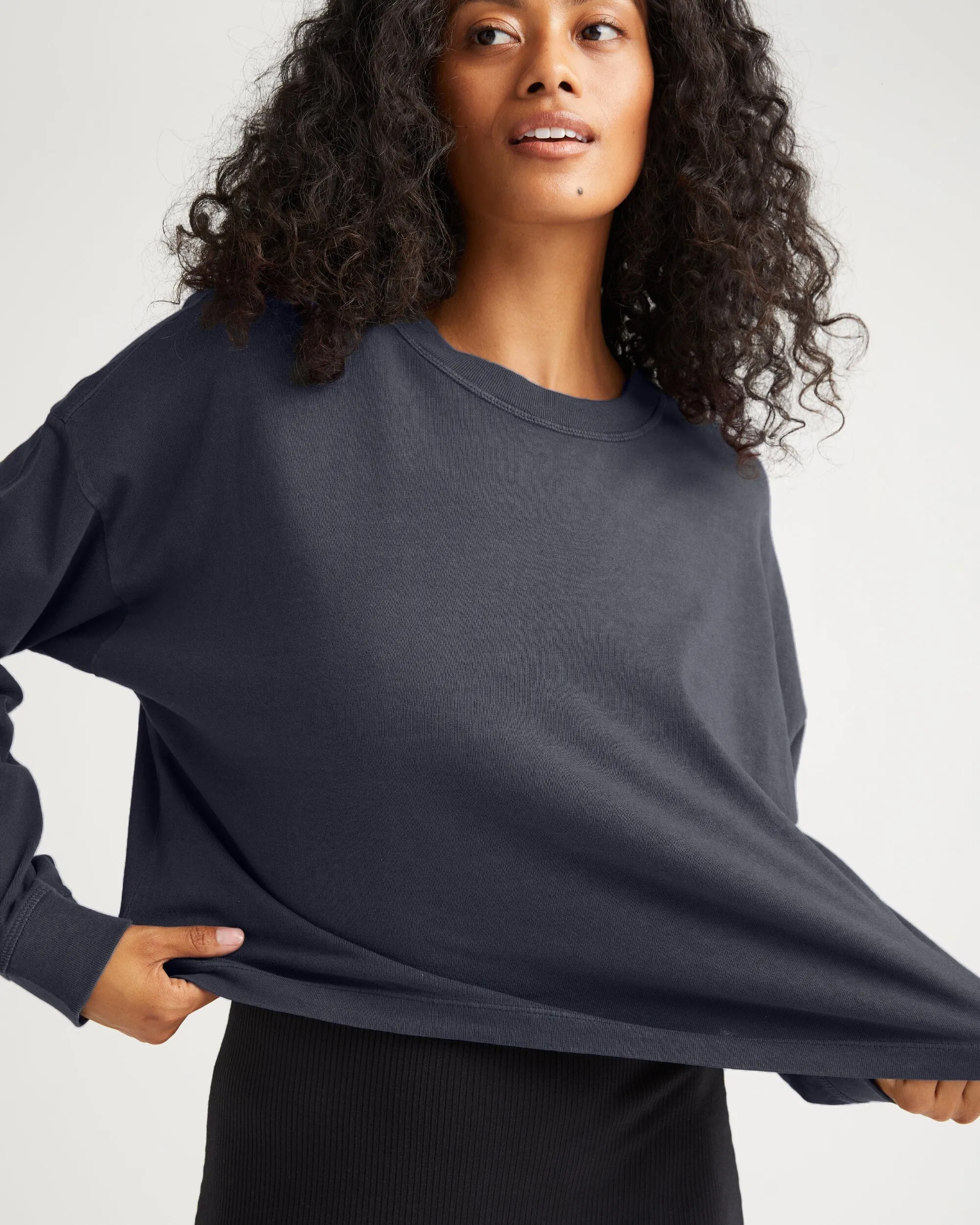 Women's Relaxed Crop Long Sleeve Tee