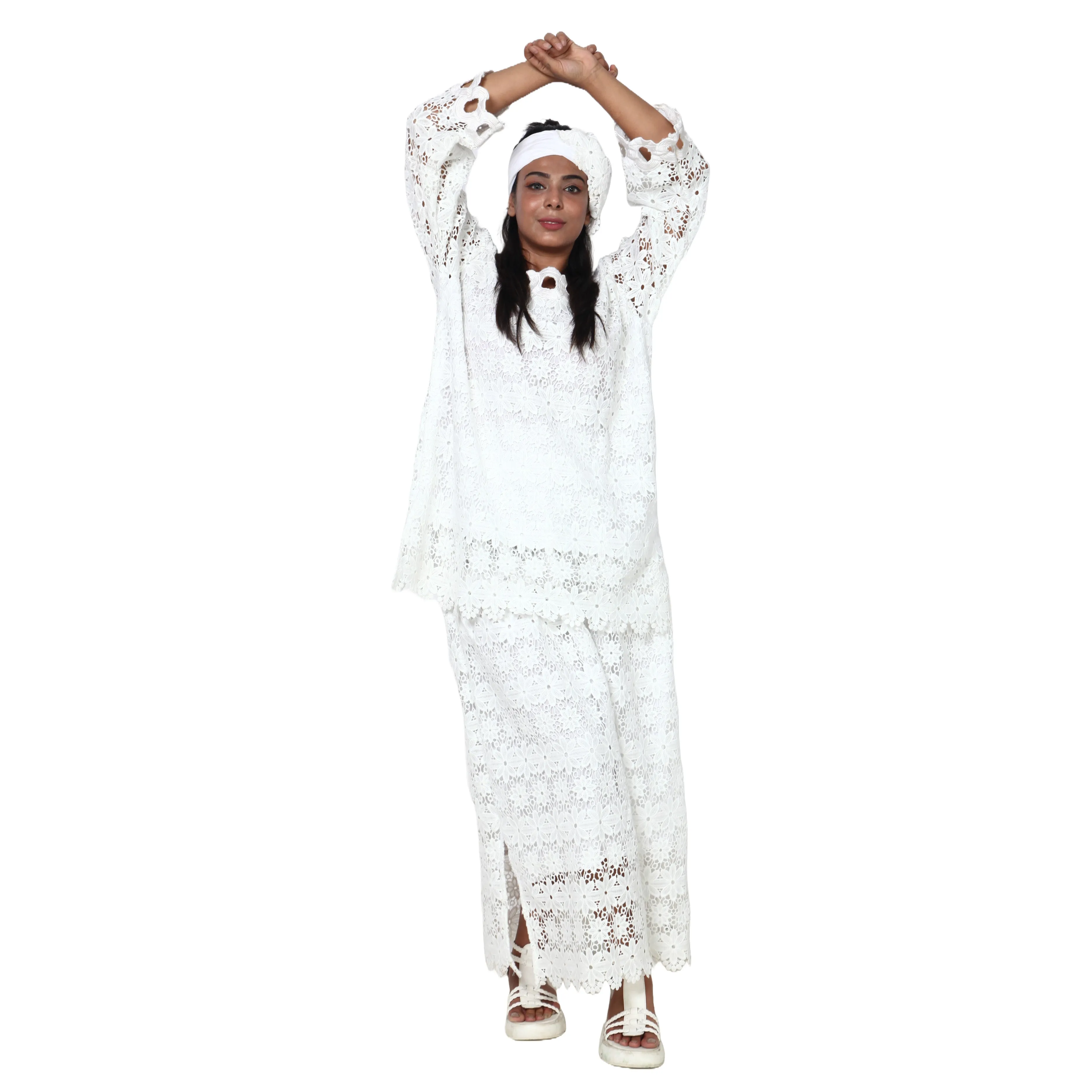 Women's Tunic Lace Skirt Set -- FI-1100