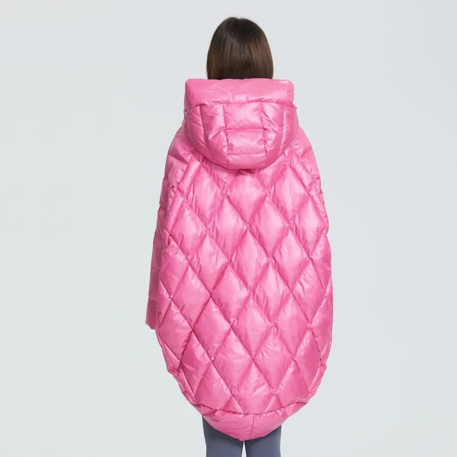 Women's Winter Casual Polyester Loose Parka