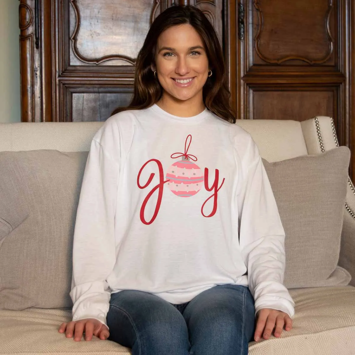 Wonderland JOY Ornament, Long Sleeve Tee
