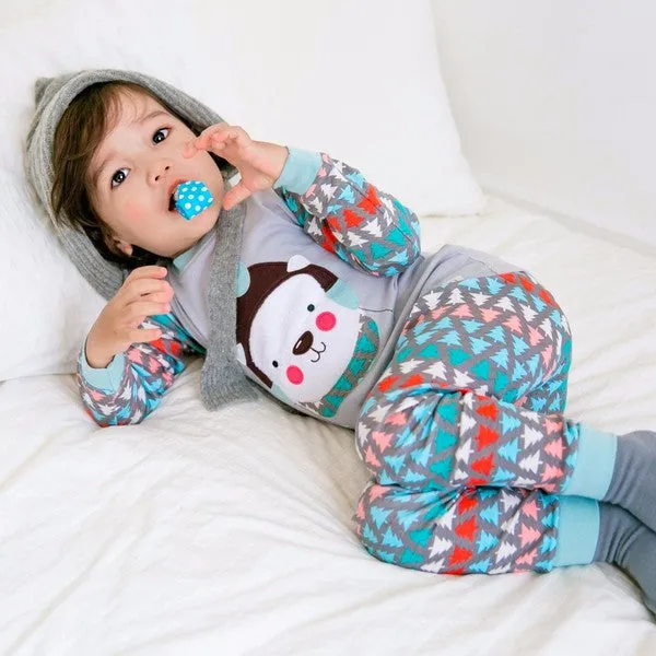 Wool Hat Bear Long Sleeve Pajama