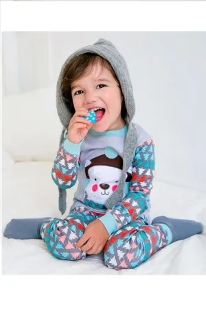 Wool Hat Bear Long Sleeve Pajama