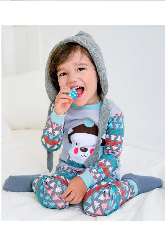 Wool Hat Bear Long Sleeve Pajama