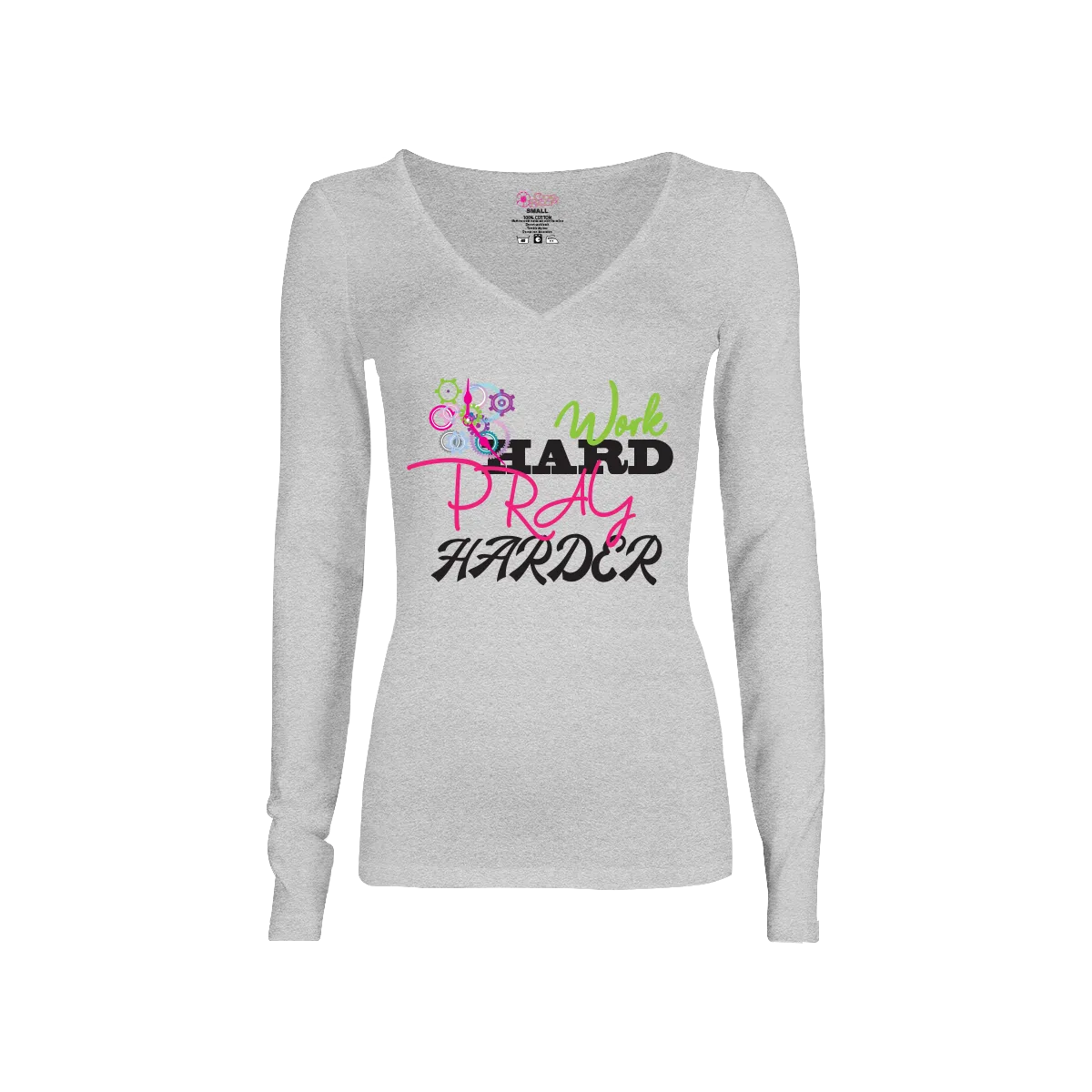 Work Hard Pray Harder Long-Sleeve T-Shirt