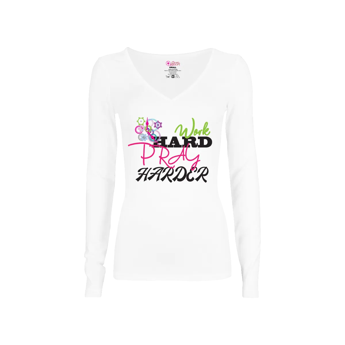 Work Hard Pray Harder Long-Sleeve T-Shirt