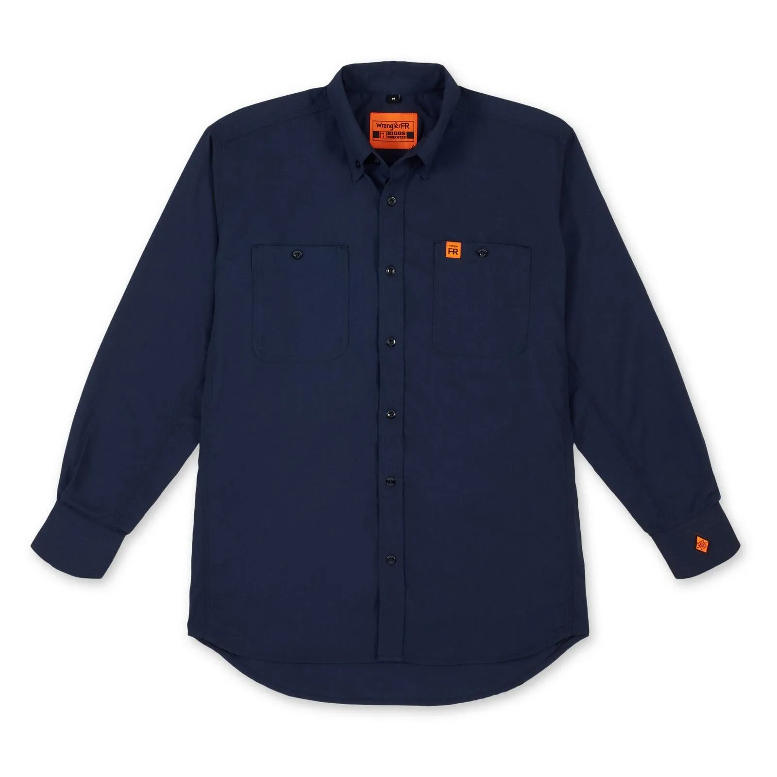 Wrangler FR FR Flame Resistant Twill Workshirt, FR3W01, Grey, Khaki, Navy, Light Blue