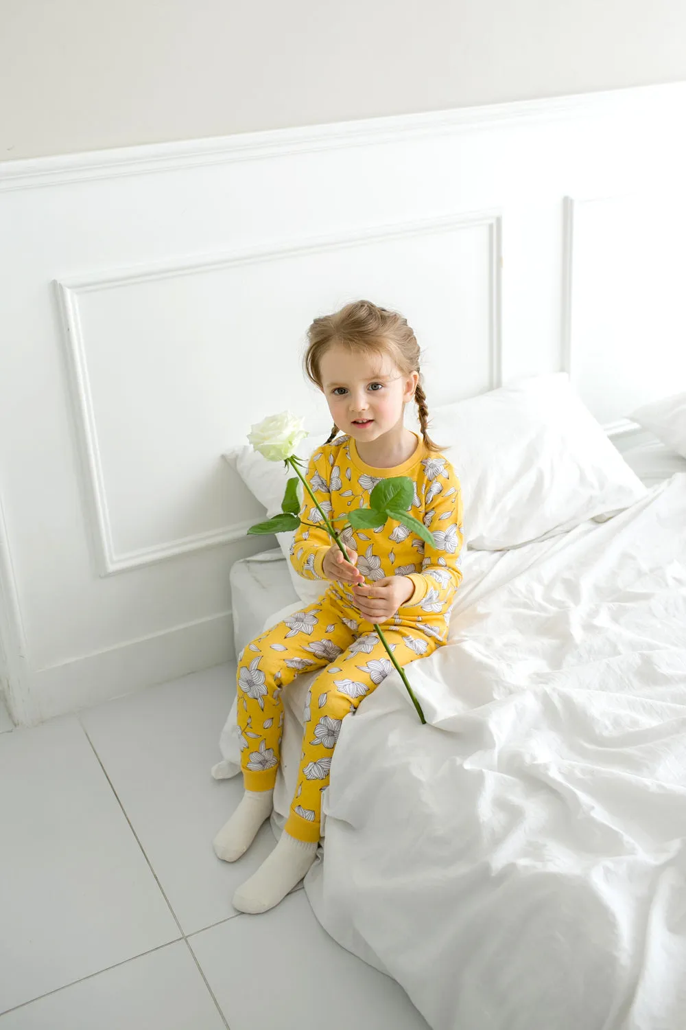 Yellow Bloom Long Sleeve Pajama