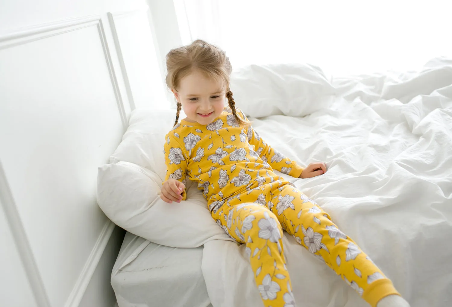 Yellow Bloom Long Sleeve Pajama
